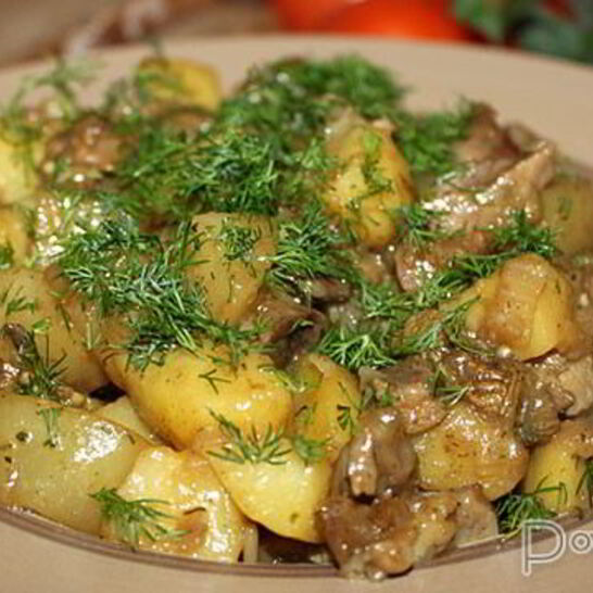 Рецепт рагу из куриных желудочков