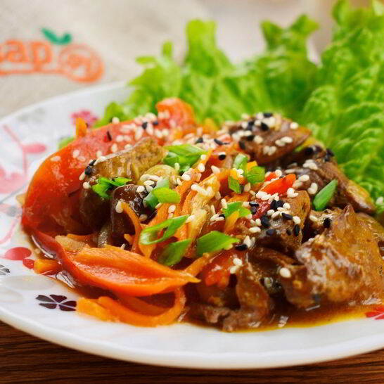 Рецепт рагу из печени с овощами