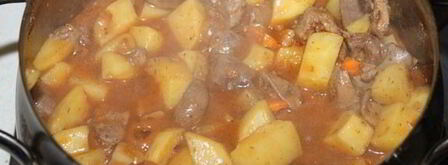 рагу из потрошков курицы. Шаг 7