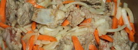 рагу из свинины с овощами в мультиварке. Шаг 2