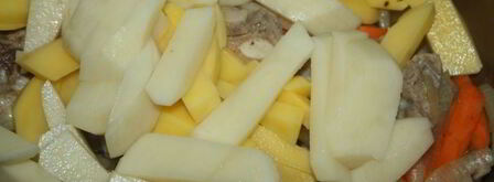 рагу из свинины с овощами в мультиварке. Шаг 3