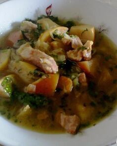 Рагу из свинины с яблоками