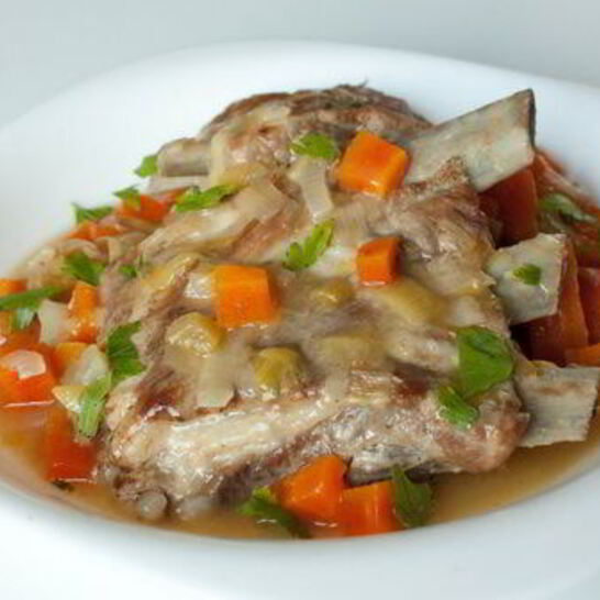 Рецепт рагу из свиных ребрышек