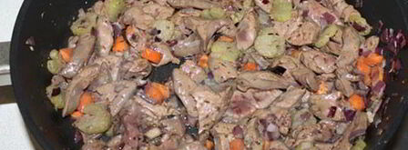 рагу овощное с печенью индейки. Шаг 3