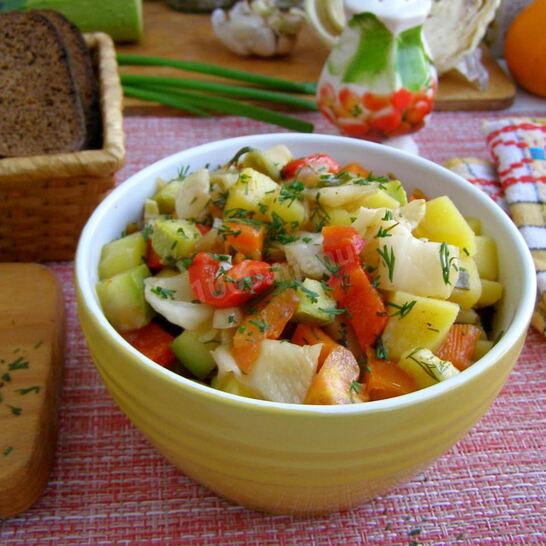 Рецепт рагу с капустой в мультиварке