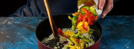 сочное овощное рагу с лососем. Шаг 2