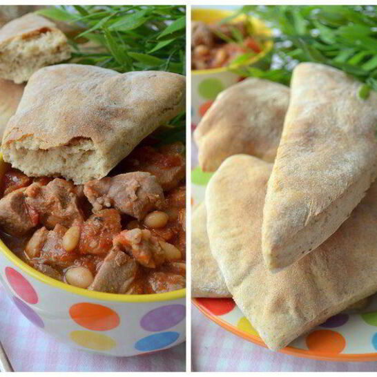 Рецепт цельнозерновые сметанные треугольники с аппетитным рагу из индейки