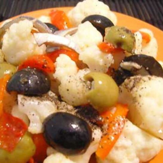 Рецепт цветная капуста с овощным рагу