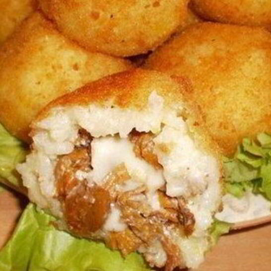 Рецепт рисовые аранчини с начинкой