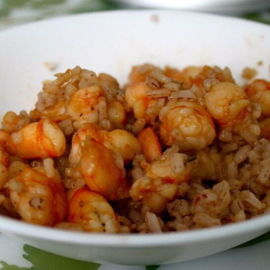 Рецепт быстрое ризотто с креветками