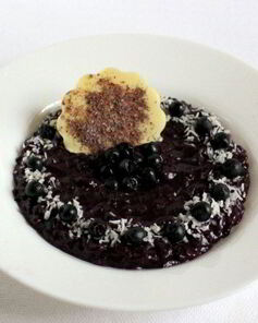 Чернично-кокосовое ризотто