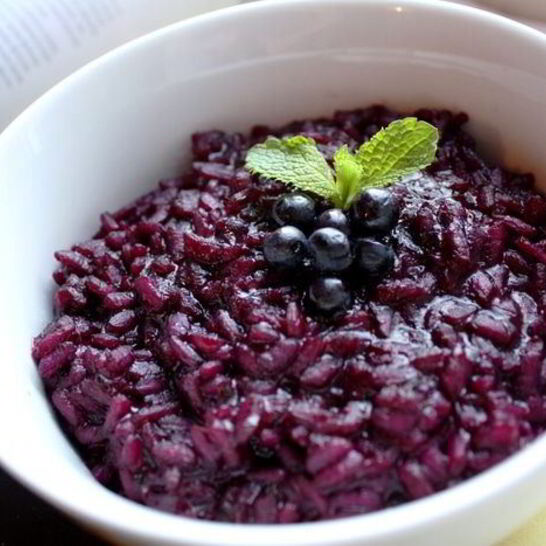 Рецепт черничное ризотто