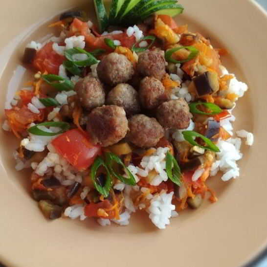 Рецепт фрикадельки с ризотто