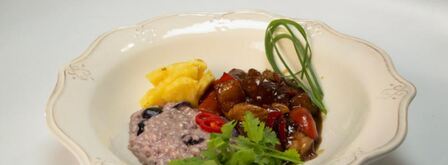 пряная индейка с виноградным ризотто. Шаг 4