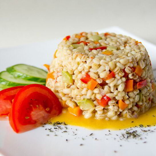 Рецепт ризотто из перловки с овощами