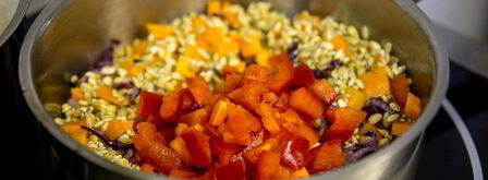 ризотто из перловки с овощами. Шаг 5