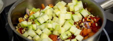 ризотто из перловки с овощами. Шаг 6