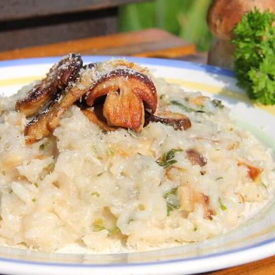 Рецепт ризотто с белыми грибами и петрушкой