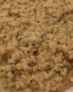 Ризотто с белыми грибами и трюфельной пастой