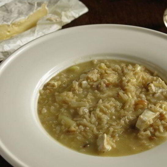 Рецепт ризотто с бурым рисом и камамбером