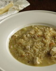 Ризотто с бурым рисом и камамбером