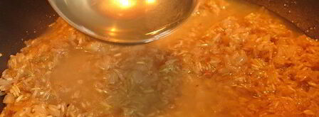 ризотто с бурым рисом и камамбером. Шаг 5