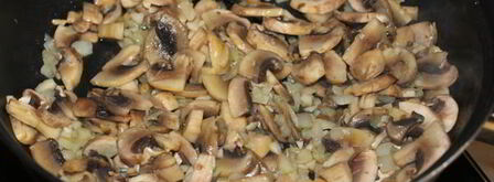 ризотто с кальмарами и шампиньонами. Шаг 4