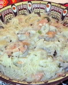 Ризотто с красной рыбой