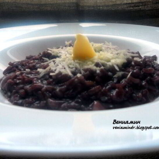 Рецепт ризотто с красным вином