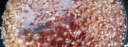 ризотто с красным вином. Шаг 3