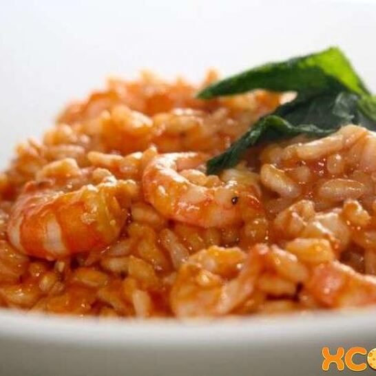 Рецепт ризотто с креветками