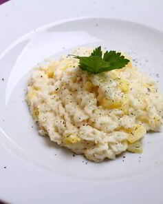 Ризотто с курицей и ананасом