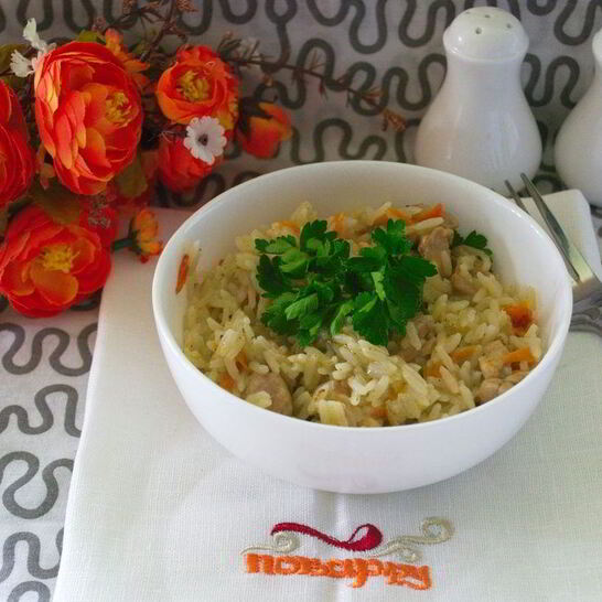 Рецепт ризотто с курицей