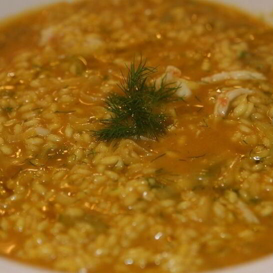 Рецепт ризотто с лангустинами