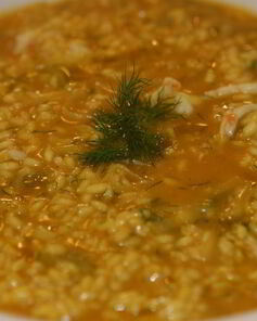 Ризотто с лангустинами