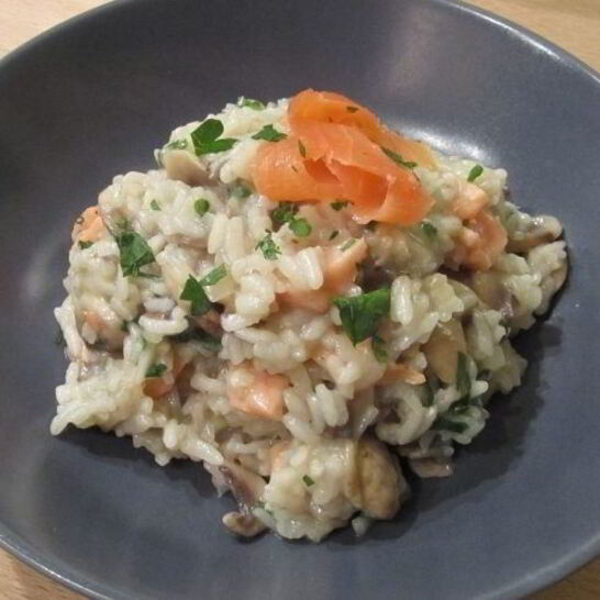 Рецепт ризотто с лососем