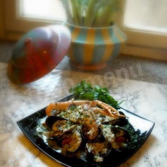 Рецепт ризотто с моллюсками