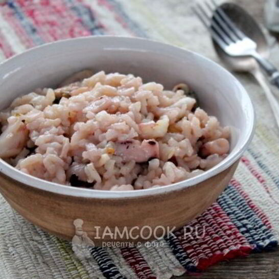 Рецепт ризотто с морепродуктами в мультиварке