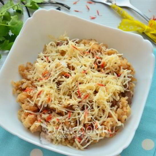 Рецепт ризотто с мясом