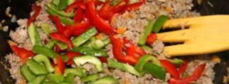 ризотто с овощами и мясом. Шаг 5