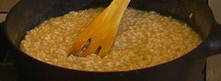 ризотто с сельдереем, ветчиной и пармезаном. Шаг 6