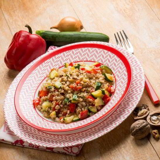 Рецепт ризотто с цуккини и перцем