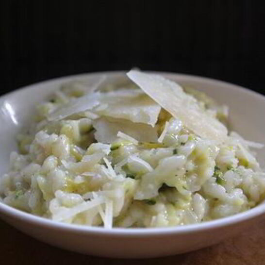 Рецепт ризотто с цуккини и сквошем