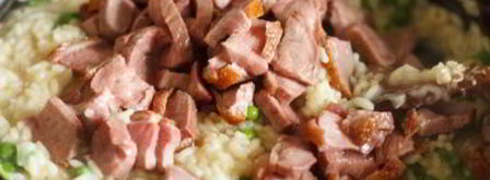 ризотто с уткой и молодым горошком. Шаг 18