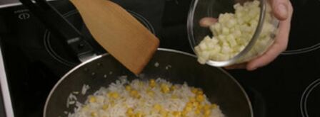 ризотто с яблоками и клюквой. Шаг 2