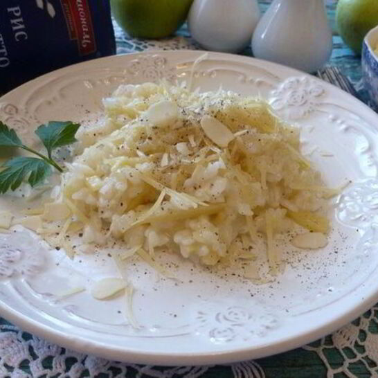 Рецепт ризотто с яблоком