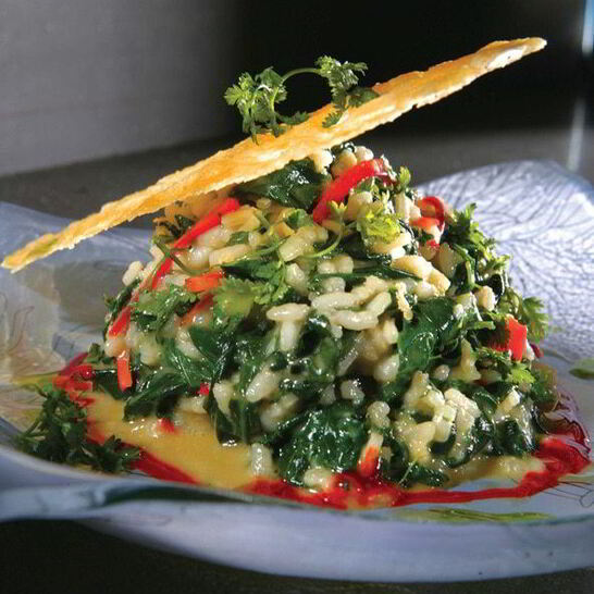 Рецепт ризотто со шпинатом