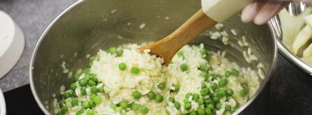 зеленое ризотто со скумбрией. Шаг 3
