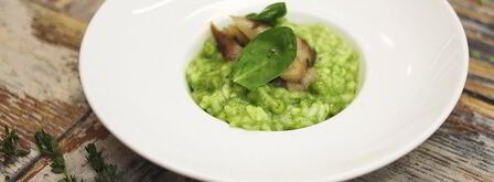 зеленое ризотто со скумбрией. Шаг 10