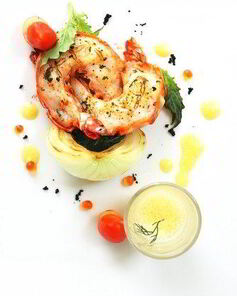 Чесночные креветки с прованским майонезом